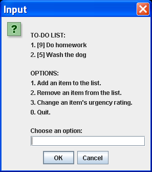Main menu screen shot.